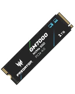 Acer Predator GM7000 1TB SSD, PCIe Gen4x4 NVMe M.2 SSD with DRAM Cache, Up to 7400 MB/s, PCIe 4.0 Internal Gaming Solid State Drive for PS5 Storage Expansion