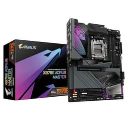 GIGABYTE X870E AORUS MASTER Motherboard - Supports AMD Ryzen 9000 CPUs, 16+2+2 Phases Digital VRM, up to 8600MHz DDR5 (OC), 3xPCIe 5.0, Wi-Fi 7, 5GbE LAN, USB 4