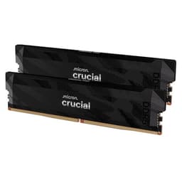 Crucial Pro DDR5 RAM 32GB Kit (2x16GB) 6400MHz CL32, Overclocking Deskop Computer Gaming Memory, Intel XMP 3.0 / AMD EXPO, Black - CP2K16G64C32U5B