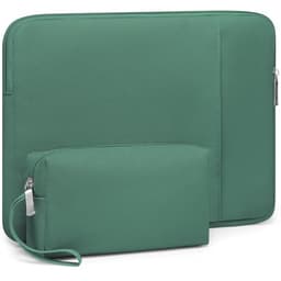HYZUO 17-17.3 Inch Laptop Sleeve Bag Set for 17" 17.3" HP/Lenovo/Dell/ASUS/Acer/LG/Toshiba/MSI Gaming Laptop/Razer Blade 17/18, Notebook Protective Case for Men Women, Jungle Green