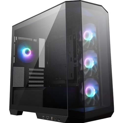 MSI MAG PANO M100R PZ Micro-ATX PC Case-Micro-ATX Capacit...