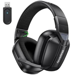 Skapendy VK80 2.4GHz Wireless Gaming Headset for PS5 Low Latency,50+Hr Battery Bluetooth Gaming Headphones,Stereo Sound Headset for Switch with Noise Canceling Mic,Matte,light black