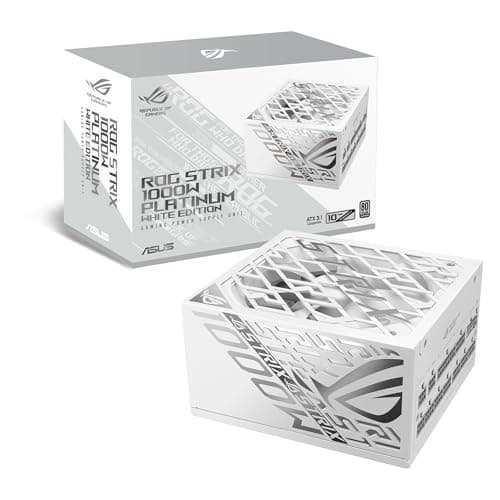 Asus ROG Strix 1000W Platinum White PSU, Fully Modular, 8...
