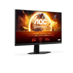 AOC 27G4XED 27 inch FHD Gaming Monitor 180Hz, Fast IPS Panel, 0.5ms MPRT, Adaptive Sync, HDR10, G-Sync Compatible, Speakers, (1920x1080 HDMI 2x 2.0 DP 1x 1.4) Black