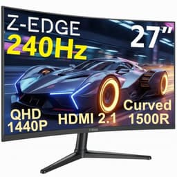 Z-Edge 27 Inch Curved Gaming Monitor 240Hz QHD 2560x1440 VA 1500R HDMI 2.1