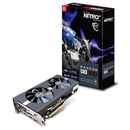 Sapphire 11265-01-20G Radeon NITRO+ RX 580 8GB GDDR5 DUAL HDMI / DVI-D / DUAL DP with backplate (UEFI) PCI-E Graphics Card