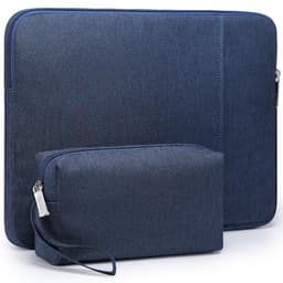 HYZUO 17-17.3 Inch Laptop Sleeve Bag Set for 17" 17.3" HP/Lenovo/Dell/ASUS/Acer/LG/Toshiba/MSI Gaming Laptop/Razer Blade 17/18, Notebook Protective Case for Men Women, Navy Blue