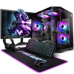 Vibox Gaming PC Bundle • AMD Ryzen 3 3200G 4.0GHz • Radeon Vega 8 • 16GB RAM • 1TB SSD • Windows 11 • 22" Monitor • WiFi • Black