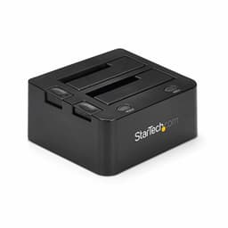StarTech.com Dual-Bay USB 3.0 to SATA Hard Drive Docking Station, USB Hard Drive Dock, External 2.5/3.5″ SATA I/II/III, SSD/HDD Docking Station, Hot-Swap Hard Drive Bay, Top-Loading (SDOCK2U33)