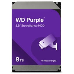 Western Digital WD Purple 8TB Surveillance 3.5″ Internal Hard Drive, AllFrame Technology, 180TB/yr, 128MB Cache