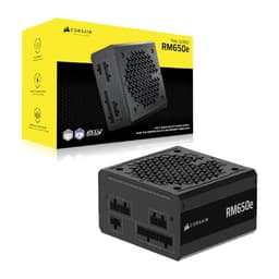CORSAIR RM650e (2025) Fully Modular ATX Power Supply with Low Noise and 12V-2x6 Cable - ATX 3.1 & PCIe 5.1, Cybenetics Gold Efficiency, 105°C Capacitors, Modern Standby Mode - Black