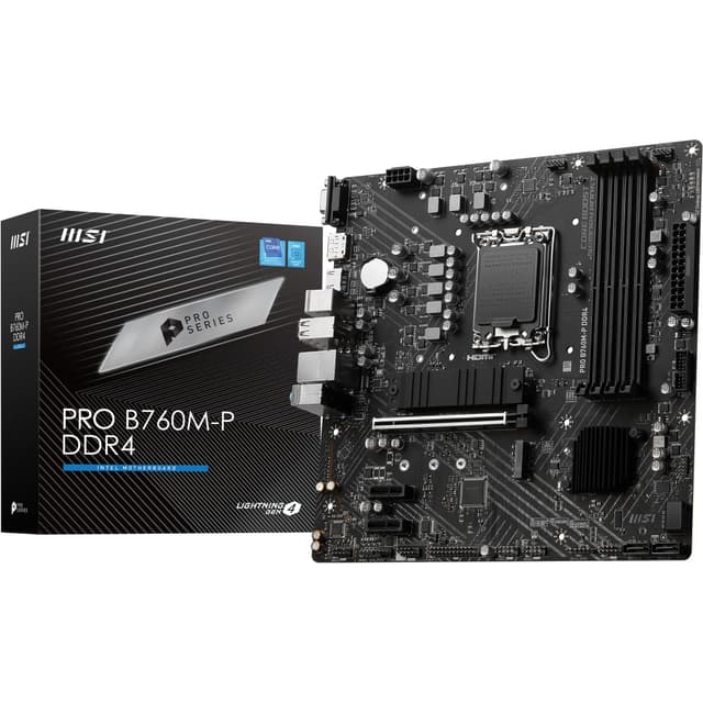 MSI PRO B760M-P DDR4 Motherboard, Micro-ATX