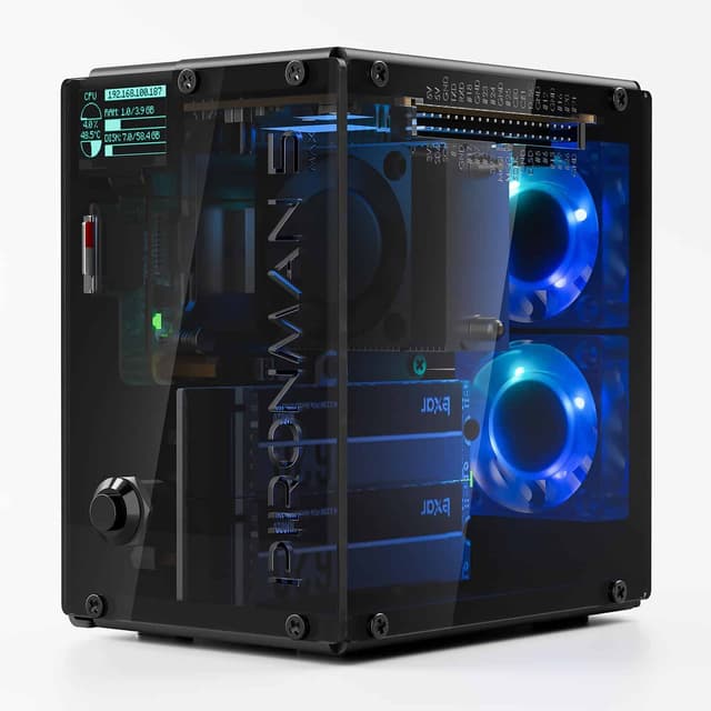 SUNFOUNDER Pironman 5-MAX NVMe SSD Case for Raspberry Pi...