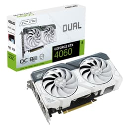 ASUS GeForce RTX 4060 DUAL EVO 8G OC WHITE Gaming Graphics Card - 2535MHz Boost Clock, GDDR6X, PCIe Gen 4, DLSS 3, 3x DP v 1.4a, HDMI 2.1a (Supports 4K & 8K HDR)
