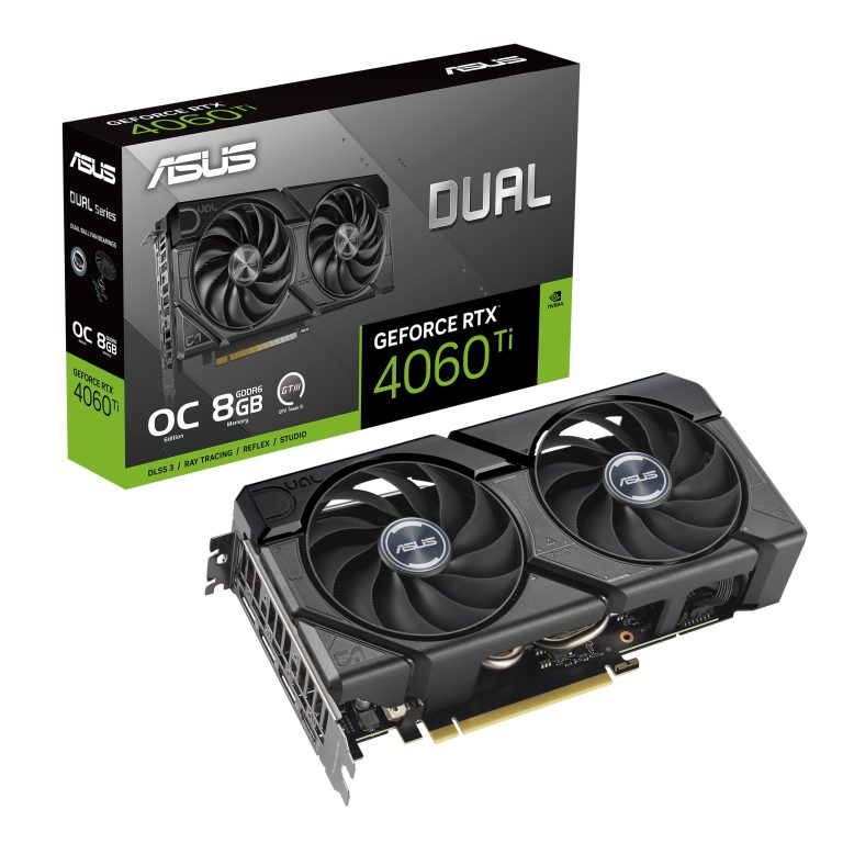 Asus Geforce Rtx 4060 Ti Dual Evo 8G Oc Gaming Graphics Card - 2595Mhz Boost Clock, Gddr6X, Pcie Gen 4, Dlss 3, 3X Dp V 1.4A, Hdmi 2.1A (Supports 4K &Amp; 8K Hdr)