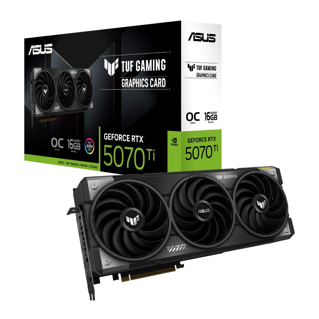 Asus Tuf Gaming Geforce Rtx 5070 Ti 16Gb Gddr7 Gaming Graphics Card (Pcie 5.0, Hdmi/Dp 2.1, 3.125-Slot, Military-Grade Components, Protective Pcb Coating, Axial-Tech Fans)