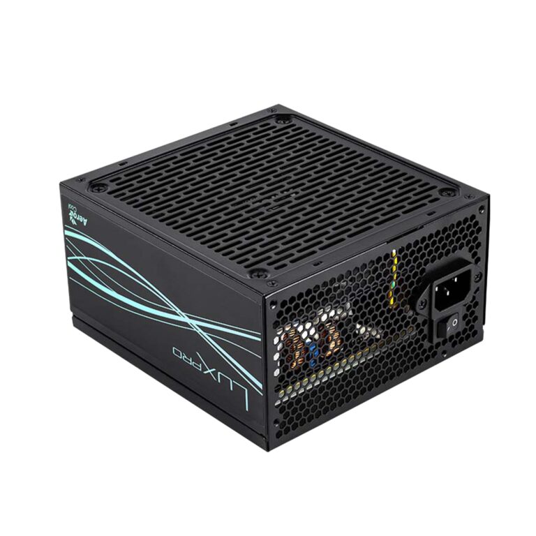 Aerocool Luxpro650, Power Supply 650W, 80Plus Bronze 230V Eu Certified, Efficiency +88%, Japanese Capacitors 105°C, Fdb 14Cm Fan With Apfc Technology, 5 Years Warranty, Black