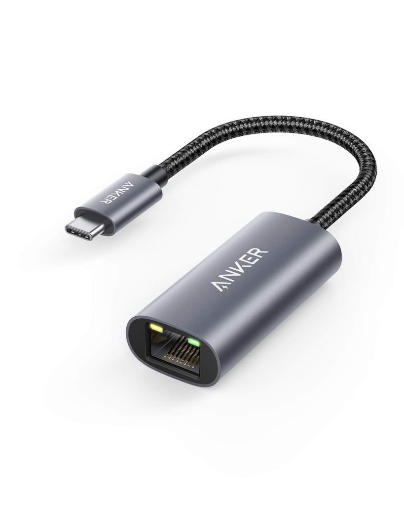 Anker Usb C 3.0 To Ethernet Adapter, Portable 1-Gigabit Network Hub, 10/100/1000 Mbps, For Macbook Pro, Ipad Pro 2019/2018, Chromebook, Xps, Galaxy S9/S8, And More