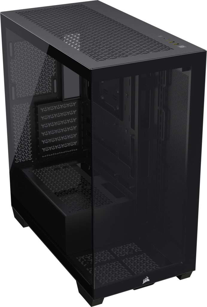 Corsair 3500X Mid-Tower Atx Pc Case – Panoramic Tempered Glass – Reverse Connection Motherboard Compatible – No Fans Included – Black