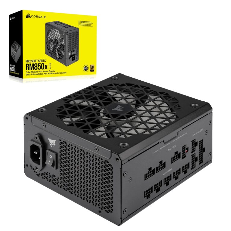 Corsair Rm850X Shift – 80 Plus Gold – 3.1 – Pcie 5.1 – Zero Rpm – Side Interface – Black Psu Review
