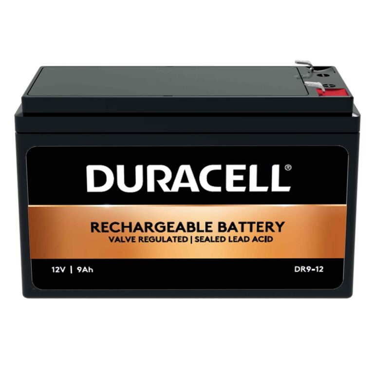 Duracell Original Dr9-12 12V 9Ah Sealed Lead Acid Rechargeable Battery Ups Home Alarm Mobility Scooter Replaces Pw91210 | Cp1290 | Ultramax Np9-12 | E300 Replacement Battery Backup