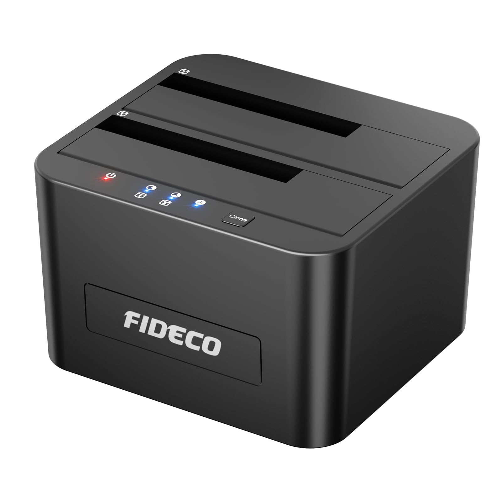Fideco Hard Drive Docking Station, Usb 3.0 Sata Hdd Docking Station For 2.5 &Amp; 3.5 Inch Sata Hdd/Ssd, Dual Bay, Support Offline Clone