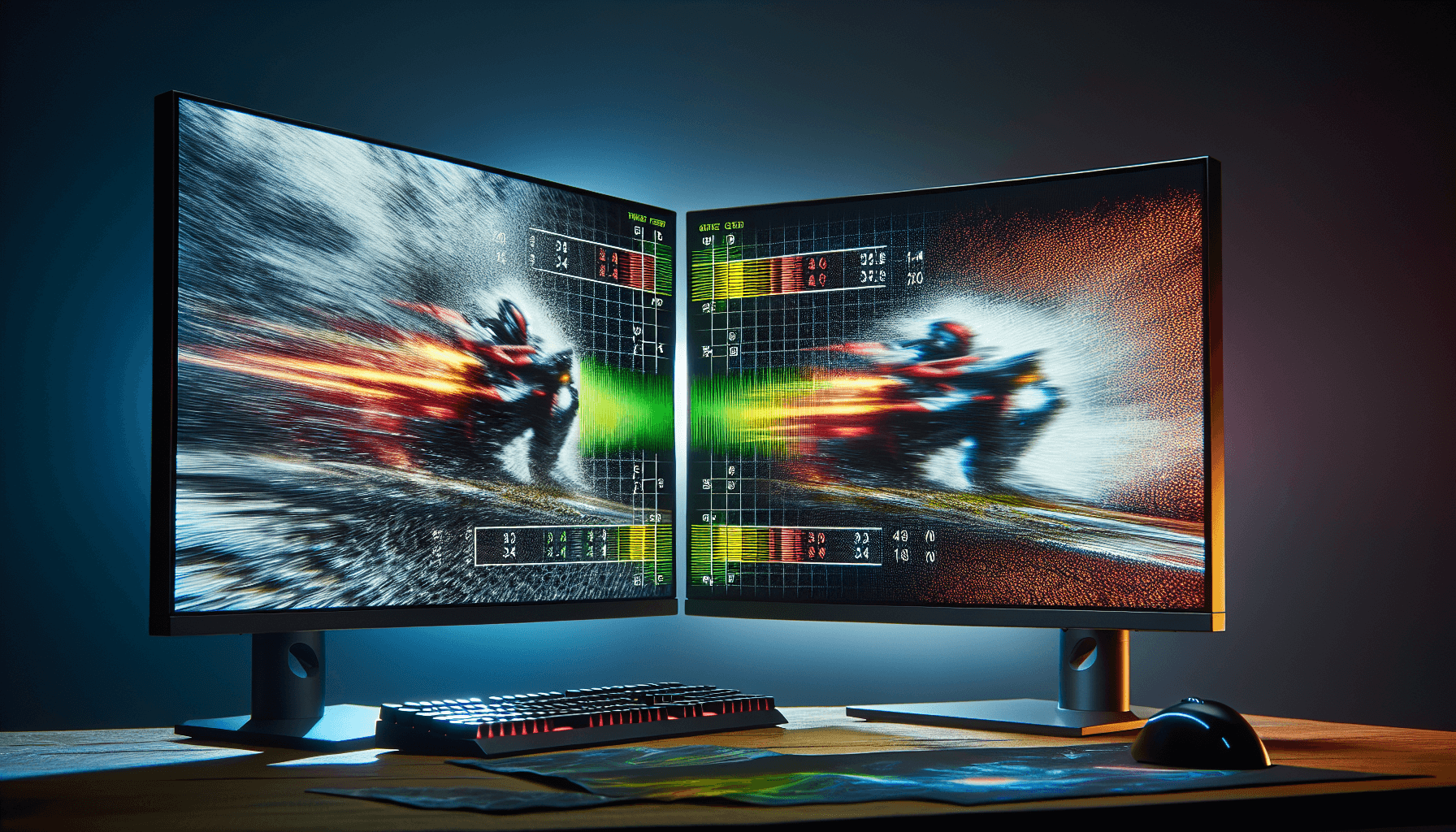 Koorui 27 Inch Vs Aoc 27G2Zne Gaming Monitor Comparison Showing Multiple Displays Illustration