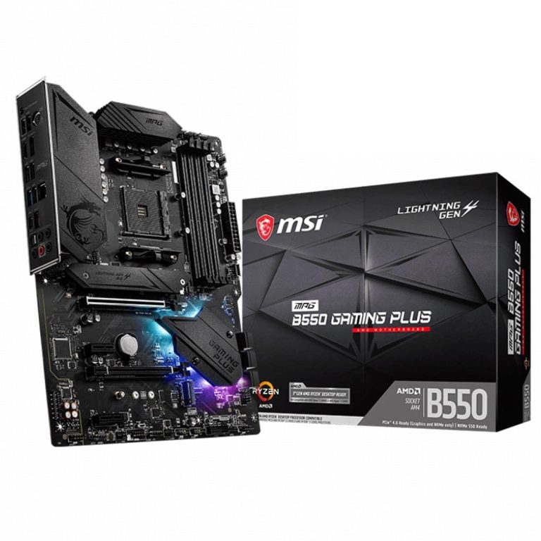 Msi Mpg B550 Gaming Plus (Atx Amd Am4 Ddr4 M.2 Usb 3.2 Gen 2 Hdmi Atx Gaming Moederboard Amd Ryzen™ 5000 Processors