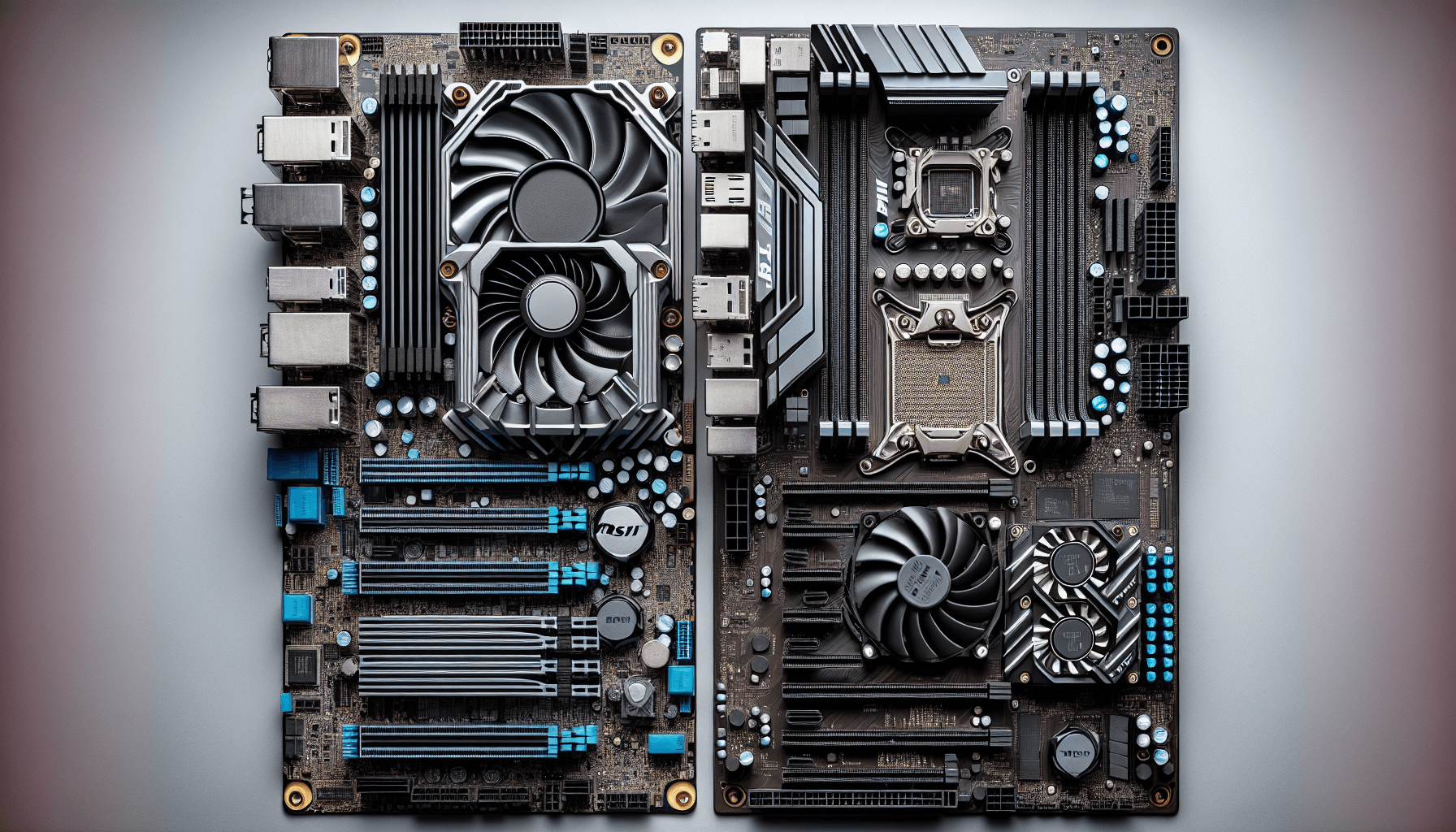 Raspberry Pi 5 Vs Msi Mag B550 Motherboard Comparison With Multiple Amd Boards Displayed Illustration