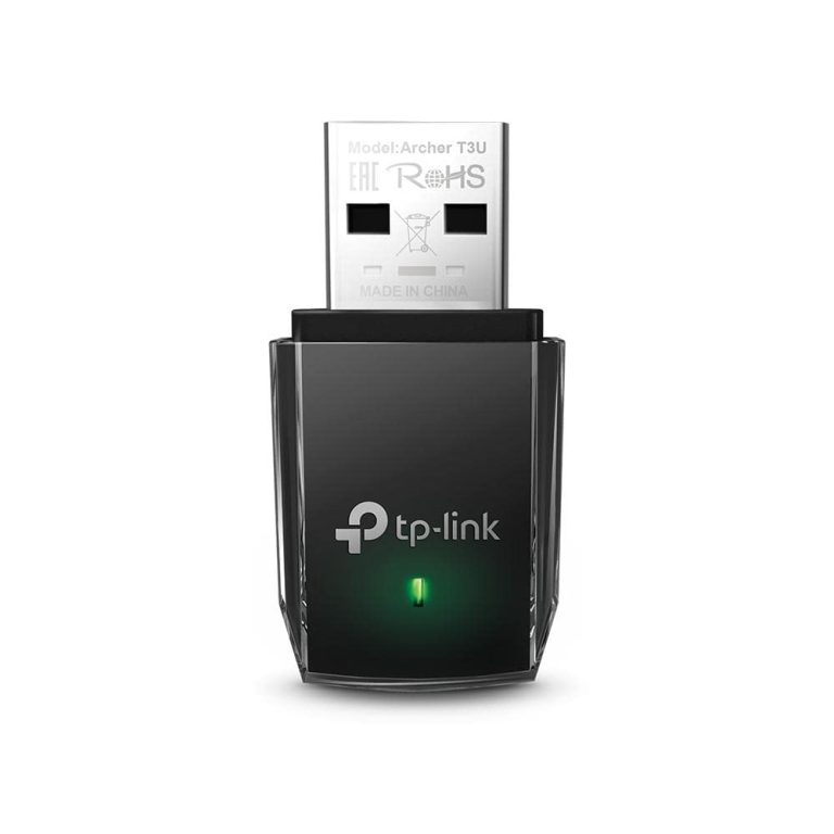 Tp-Link Ac1300 Usb Wifi Adapter (Archer T3U) - 2.4G/5G Dual Band Wireless Network Adapter For Pc Desktop, Mu-Mimo Wifi Dongle, Usb 3.0, Supports Windows 11, 10, 8.1, 8, 7, Xp/Mac Os X 10.9-10.14