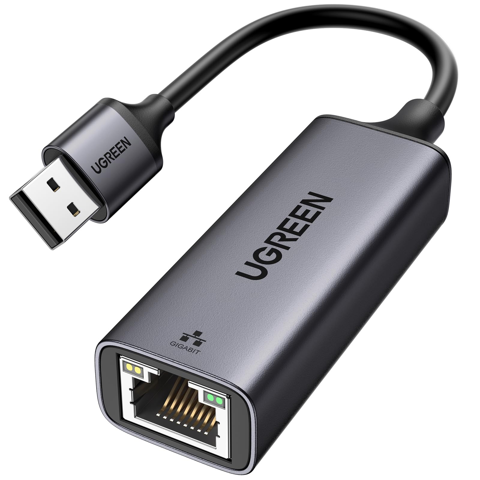 Ugreen Usb 3.0 To 1000Mbps Gigabit Network Adapter, Aluminum Rj45 Lan Internet Adapter, Compatible With Switch, Macbook Pro 2022, Xps, Tv Box, Steam Deck