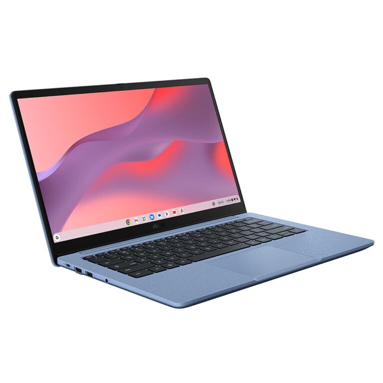 Asus Chromebook 14 Cx1405Cka Laptop | 14.0&Quot; Full Hd Screen | Intel Celeron N4500 Processor | 4Gb Ram | 64Gb Emmc Storage | Google Chrome Os | Fabric Blue | Amazon Exclusive