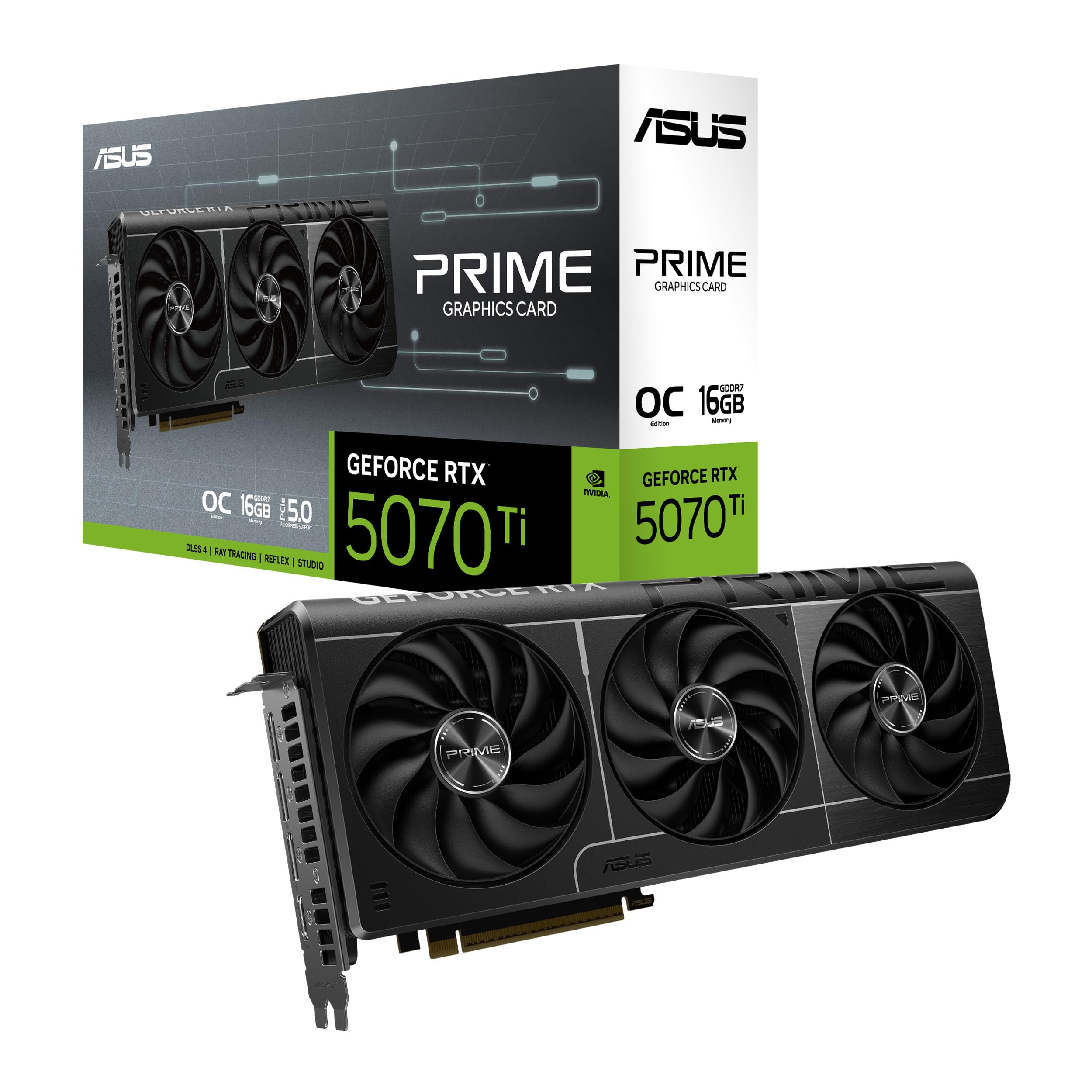 Asus Geforce Rtx 5070 Ti Prime 16Gb Gddr7 Oc Graphics Card