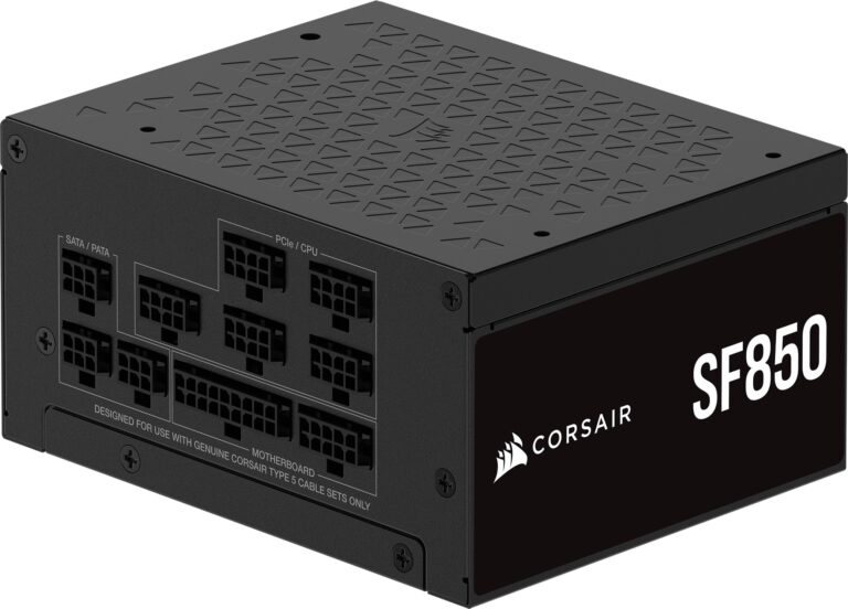 Corsair Sf850 80 Plus Platinum With Low Noise – 3.1 Suitable – Pcie 5.1 Prepared – Sfx To Bracket Included – Black Psu Review