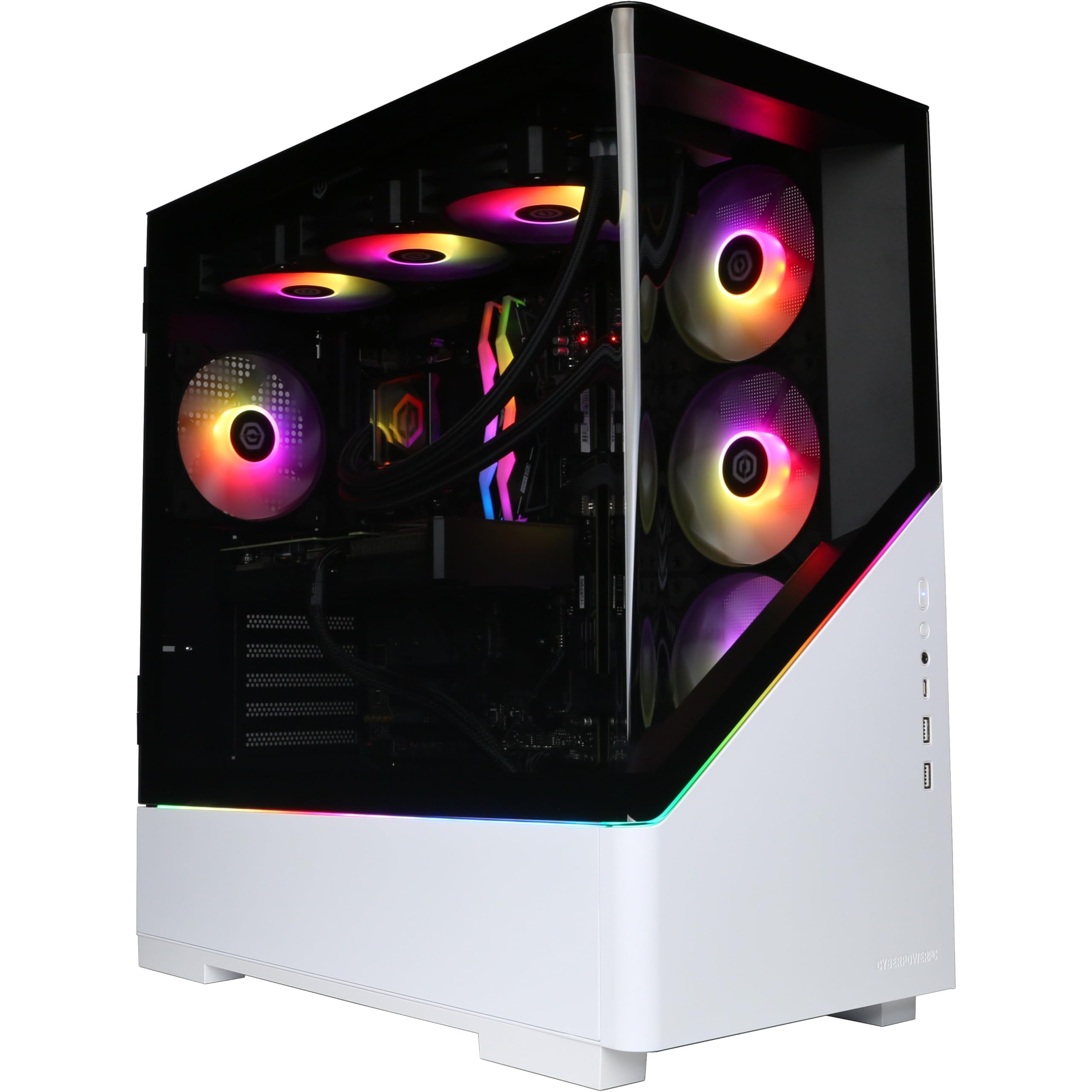 Cyberpowerpc Luxe Gaming Pc - Intel Core Ultra 7 265Kf, Nvidia Rtx 5070 Ti 16Gb, 32Gb Ram, 2Tb Nvme Ssd, 750W 80+ Psu, Wi-Fi, Liquid Cooling, Windows 11, Amethyst Curve Rgb