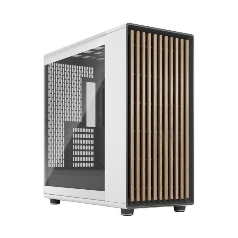 Fractal Design North Xl Chalk White Tg- Three 140Mm Aspect Pwm Fans Included- Type C Usb- Eatx Airflow Full Tower Pc Gaming Case