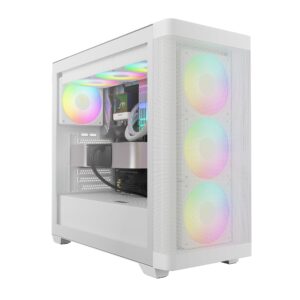 GAMDIAS ATHENA M3 White Gaming PC Case Review UK 2026