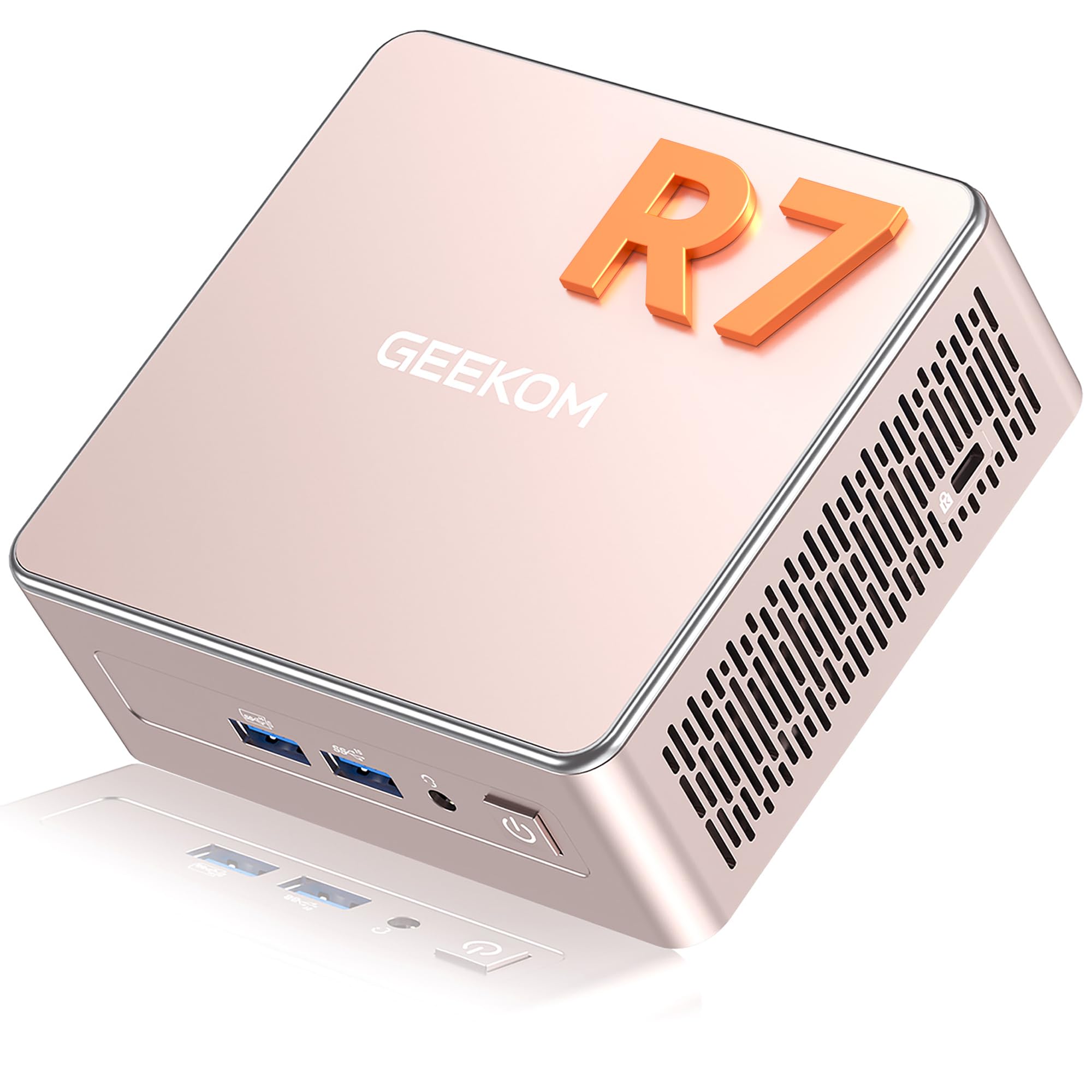 Geekom [3-Year Coverage] A5 Mini Pc Windows 11 Pro, With Amd Ryzen 7 5825U (Up To 4.5Ghz), 16Gb High-Speed Ram (Expandable, Not Lpddr) &Amp; 512Gb Pcie Nvme Ssd, Vega 8 Graphics/8K Quad Display/Wifi 6