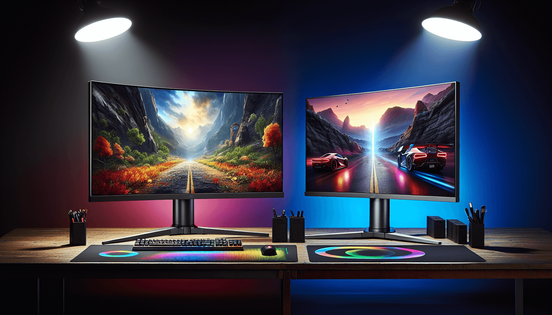 Koorui 27-Inch Gaming Vs Aoc 27G4Zr Gaming Comparison Showing Multiple Gaming Monitors Side By Side Illustration