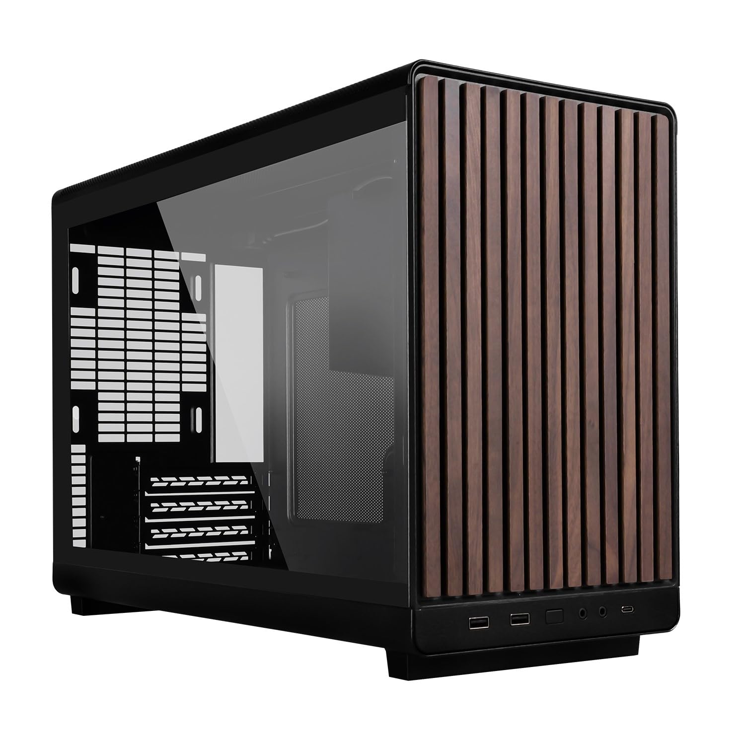 Lian Li A3-mATX Tempered Glass Panel – Black, Tempered Glass, Steel + Aluminum Frame