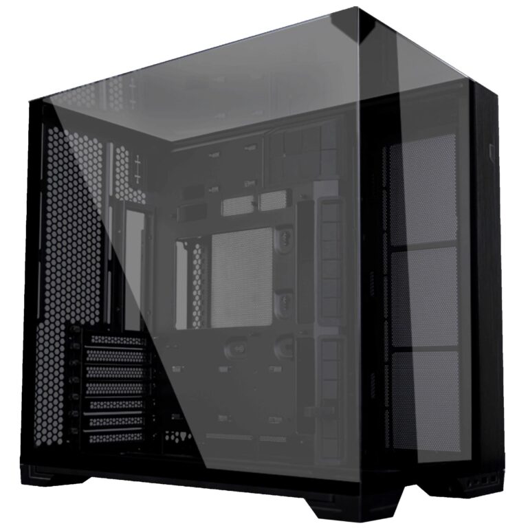 Lian Li O11 Vision Compact Atx Mid-Tower Gaming Pc Case - Aluminium &Amp; Tempered Glass Black Pc Case