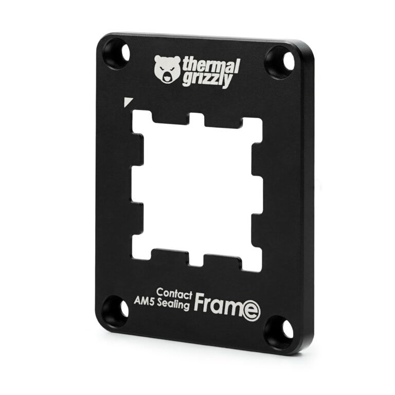 Thermal Grizzly Am5 Contact Sealing Frame - Contact Frame &Amp; Cpu Guard Combination - Optimizes Contact Pressure Points &Amp; Protects Components - For Amd Ryzen 7000 Cpus