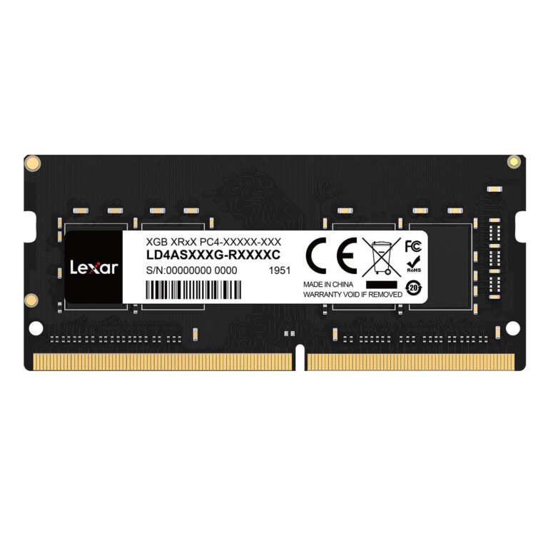 Lexar Sodimm 8Gb Ddr4 Ram 3200 Mhz, 260-Pin Ddr4 Sodimm Laptop Ram, High-Performance So-Dimm, Pc Laptop Computer Memory (Ld4As008G-B3200Asst)
