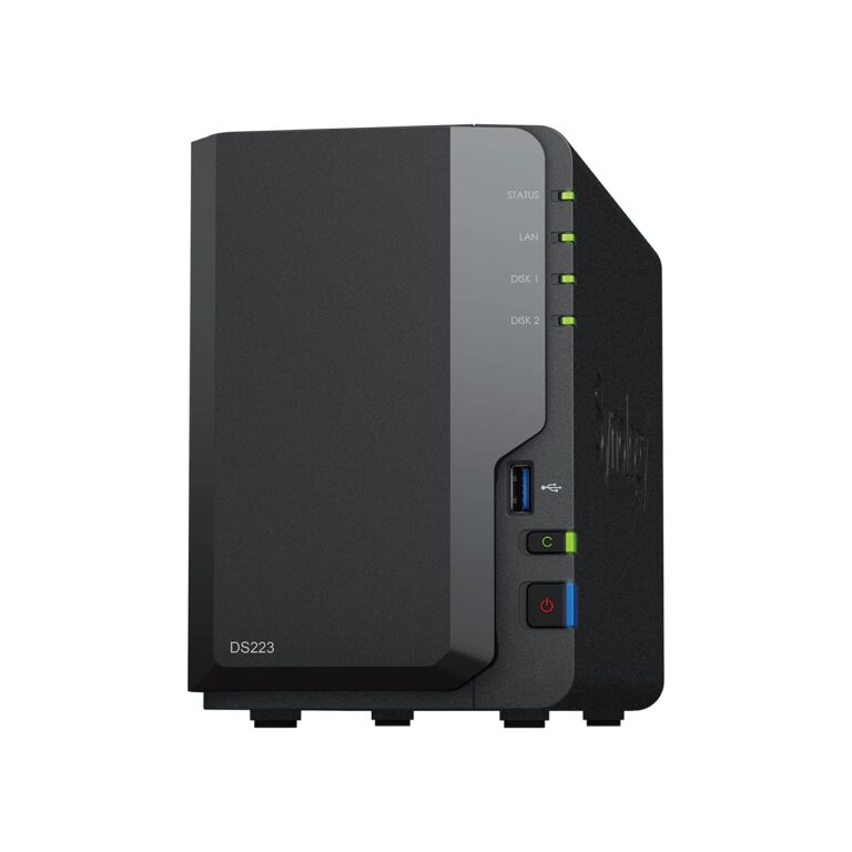 Synology 2-Bay Nas Ds223 (Diskless) Black
